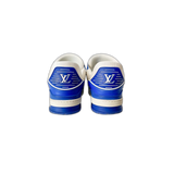 Louis Vuitton Blue & White Monogram Trainers