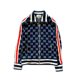 Gucci Blue & White GG Jacquard Monogram Track Top