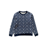 Louis Vuitton Navy & White Monogram Sweater