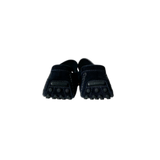 Louis Vuitton Navy Suede Logo Moccasins