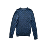 Louis Vuitton Black & Blue Half Monogram Cashmere Sweater