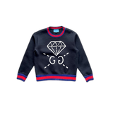 Gucci Ghost Diamond Logo Neoprene Sweater