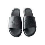 Chrome Hearts Black Cross Patch Slides