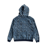 Louis Vuitton Blue Pointillism Monogram Zip Up Hoodie