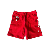 Gucci MLB Red & White San Francisco Giants Logo Shorts