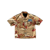 Chrome Hearts Sex Records Desert Camo Short Sleeve Button Up Shirt