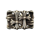 Chrome Hearts Silver Square Cemetary Ring