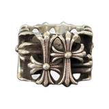 Chrome Hearts Silver Square Cemetary Ring