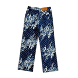 Louis Vuitton Blue Floral Monogram Jeans