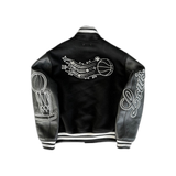 Louis Vuitton NBA Black & White Logo Varsity Jacket