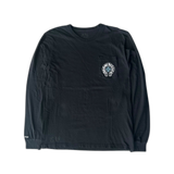 Chrome Hearts Black & Blue St. Barth Staff Horseshoe Logo Longsleeve T-Shirt