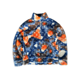 Louis Vuitton Blue & Orange Camo Monogram Fleece Zip Up Jacket