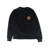 Chrome Hearts Black & Orange Staff Horseshoe Logo Longsleeve T-Shirt