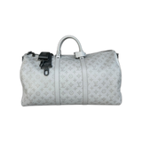 Louis Vuitton Grey Monogram Shadow Keepall 50