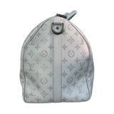 Louis Vuitton Grey Monogram Shadow Keepall 50