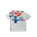 Louis Vuitton White Multicolor Watercolor Monogram T-Shirt