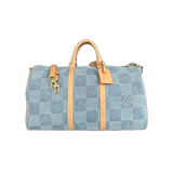 Louis Vuitton Blue Denim Damier Keepall 50