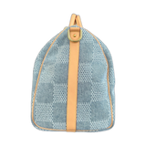 Louis Vuitton Blue Denim Damier Keepall 50