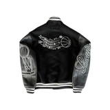 Louis Vuitton NBA Black & White Logo Varsity Jacket