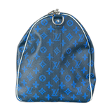 Louis Vuitton Blue & White Monogram Everyday Logo Keepall 50