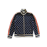 Gucci Blue & White GG Jacquard Monogram Track Jacket