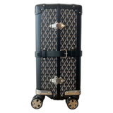 Goyard Black Bourget PM Trolley Suitcase