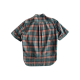 Chrome Hearts Green & Red Plaid Zip Up Shirt