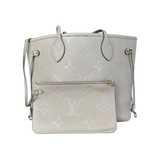 Louis Vuitton Beige Empreinte Monogram Neverfull MM