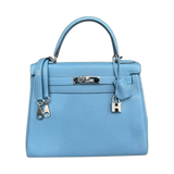 Hermes Blue Azure Togo Kelly 28