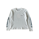 Chrome Hearts Matty Boy White Sinister Thermal Longsleeve T-Shirt