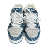 Louis Vuitton Blue & White Denim Monogram Trainers