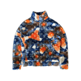 Louis Vuitton Blue & Orange Camo Monogram Fleece Zip Up Jacket