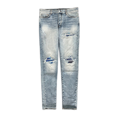 Amiri Stone Indigo Tie-Dye Patch MX1 Jeans