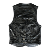 Chrome Hearts Black Crocodile Vest