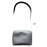 Louis Vuitton Gunmetal Silver Taigarama Outdoor Messenger Bag