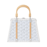 Goyard Saigon Mini Trunk Bag White