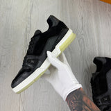 Louis Vuitton Men’s Black Low Trainers - Uk 8 (Fit 9)
