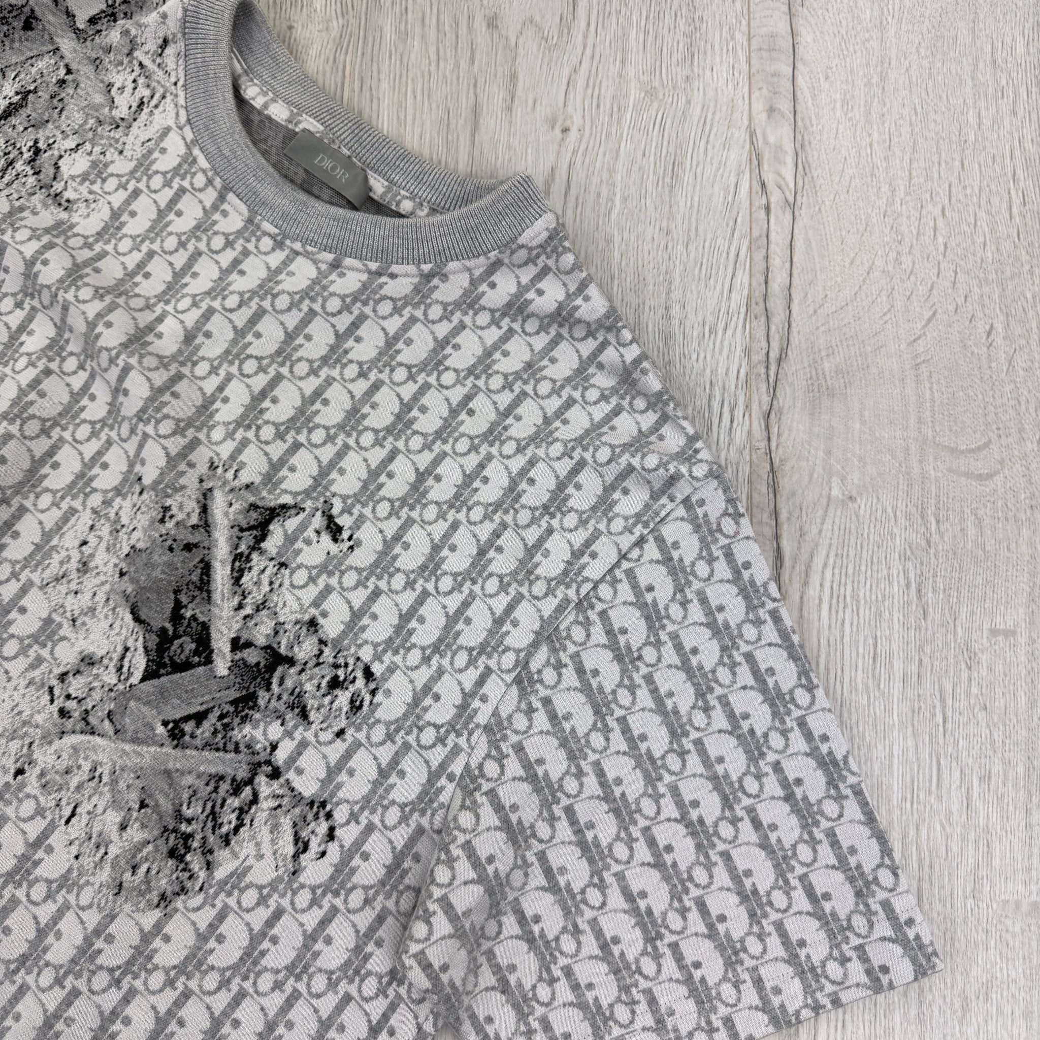 Dior Men’s Grey Oblique Daniel Arsham T-shirt - Morely TrendsDior Type here:)