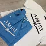 Amiri Men’s White T-shirt & Swim Shorts Set