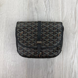 Goyard Goyardine Belvedere II Black PM Messenger Bag