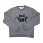 Louis Vuitton Men’s Grey Crewneck Embroidered Jumper - Medium - Morely TrendsLouis Vuitton Type here:)