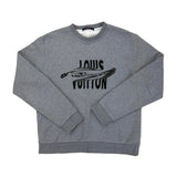 Louis Vuitton Men’s Grey Crewneck Embroidered Jumper - Medium - Morely TrendsLouis Vuitton Type here:)