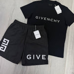 Givenchy Men’s Black T-shirt & Swim Short Set - Morely TrendsGivenchy Type here:)