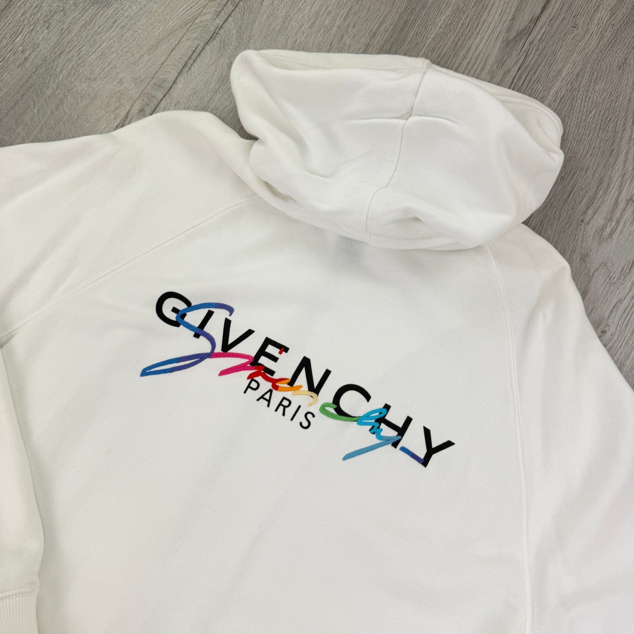 Givenchy Men’s White Zip Up Hoodie - Large - Morely TrendsGivenchy Type here:)