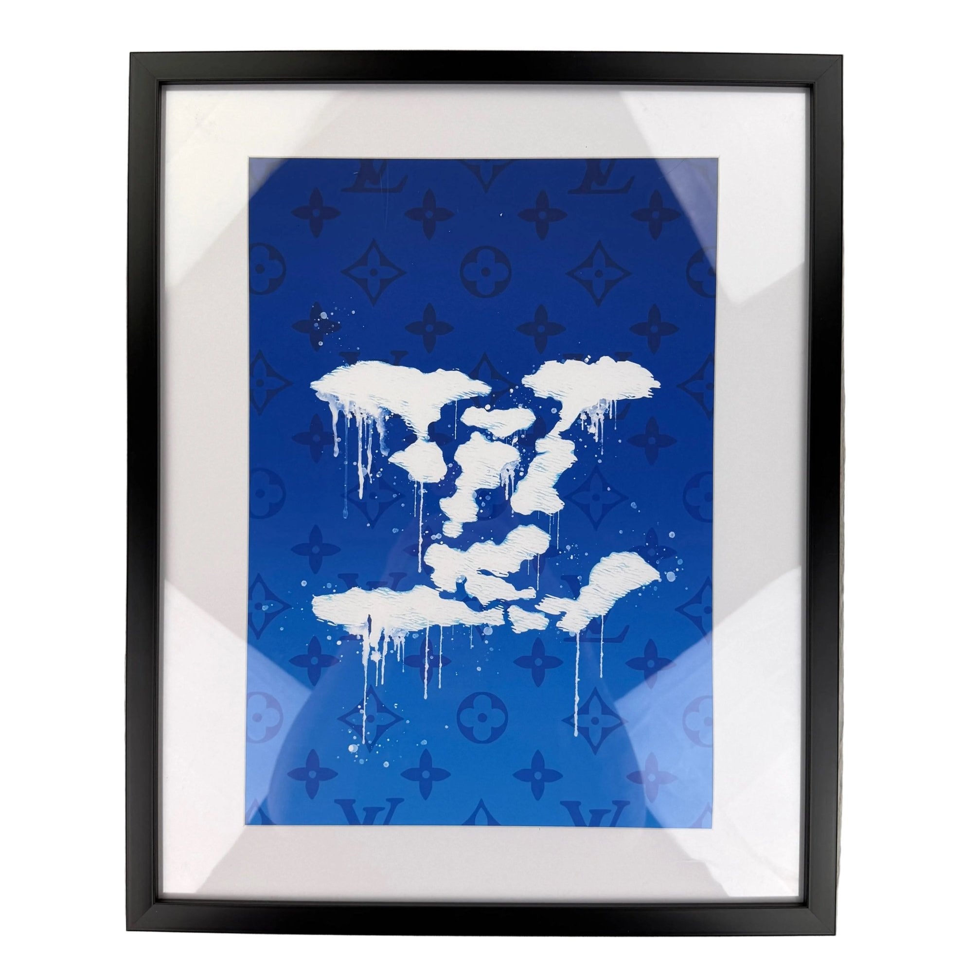 DESIGNER INSPIRED WALL ART - LV DRIPPY CLOUD - Morely TrendsWALL ART Type here:)