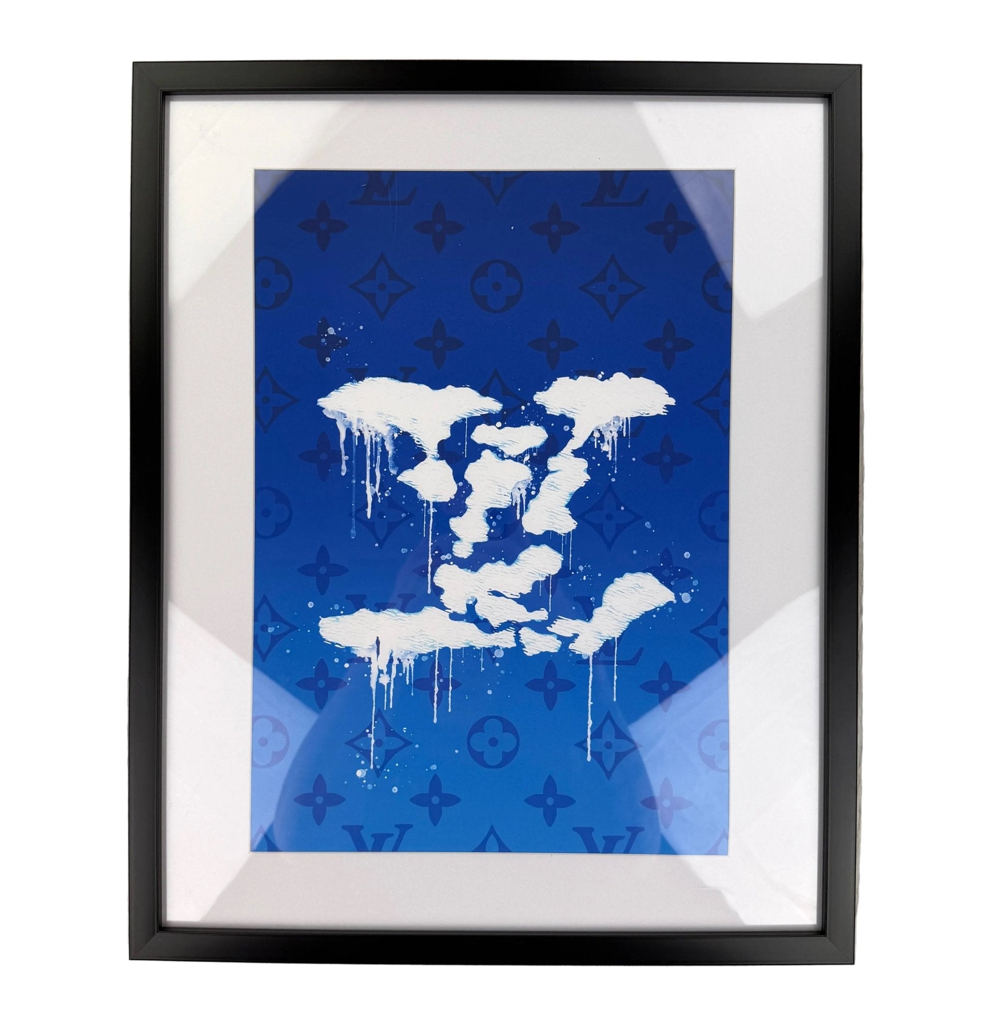 DESIGNER INSPIRED WALL ART - LV DRIPPY CLOUD - Morely TrendsWALL ART Type here:)