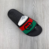 Gucci Men’s Black GG Interlocking Pool Sliders