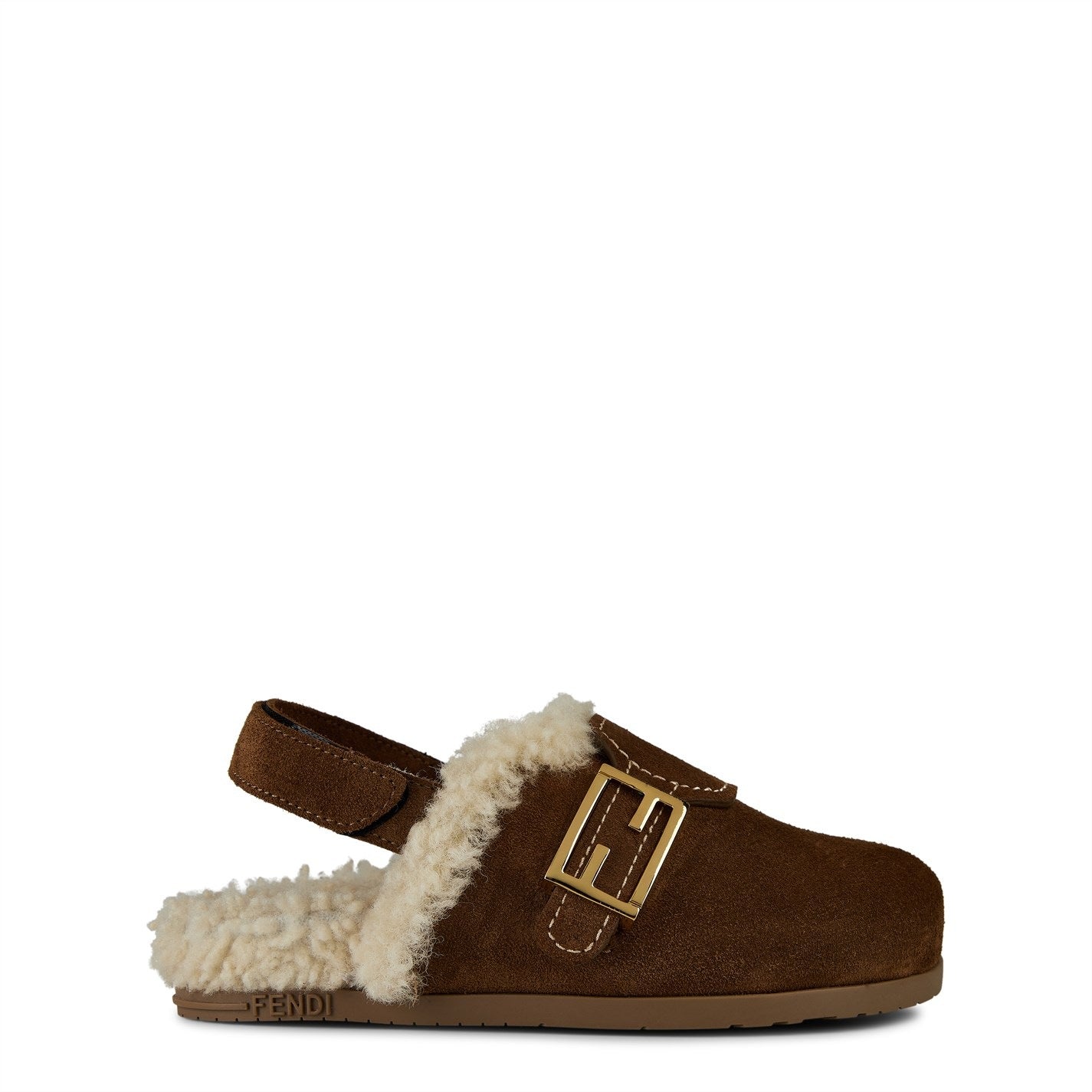 Fendi Shearling Ff Mules Girls