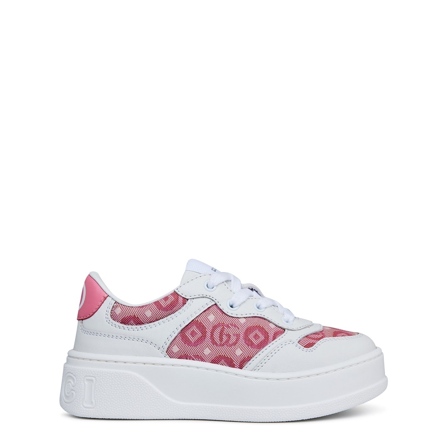 Gucci Leather Platform Trainers Childrens