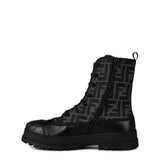Fendi Ff Logo Biker Boots Juniors